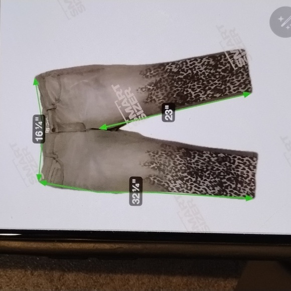 DG Brown Leopard Print Strech Jeans Size20PW - Picture 5 of 9